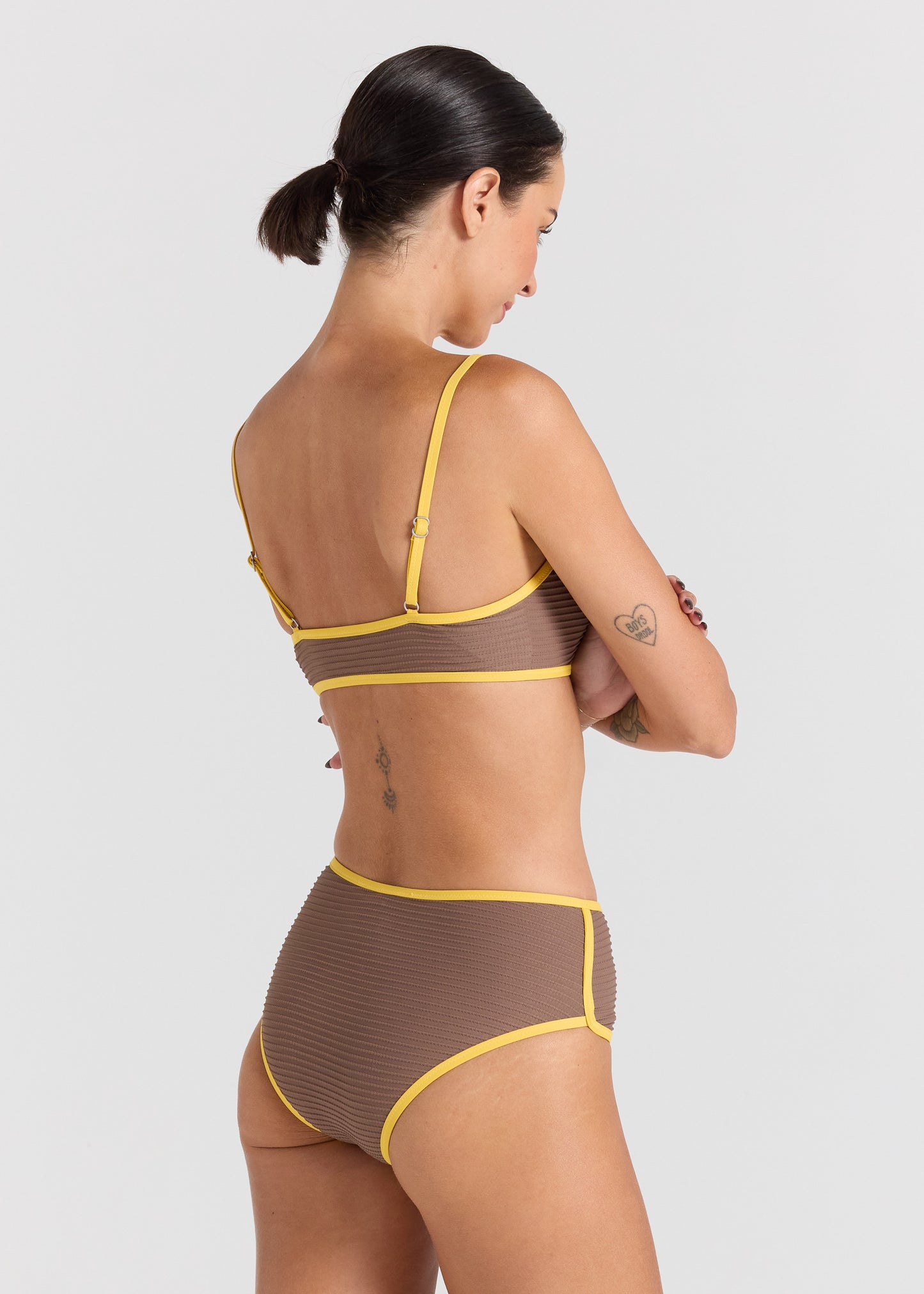 Sunset Scoop Side Bikini Bottom - Chocolate