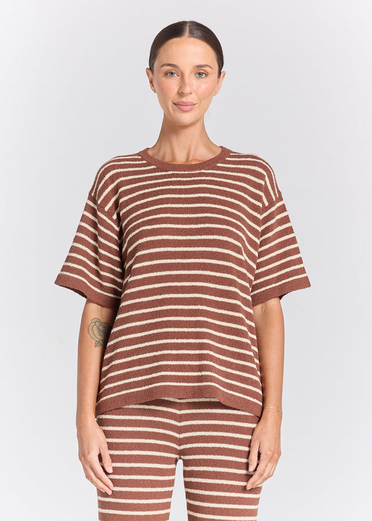 Surfside Everyday Knit Top - Cocoa