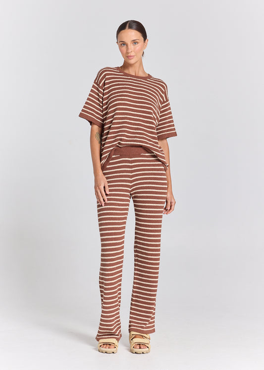 Surfside Fleetwood Knit Pant - Cocoa