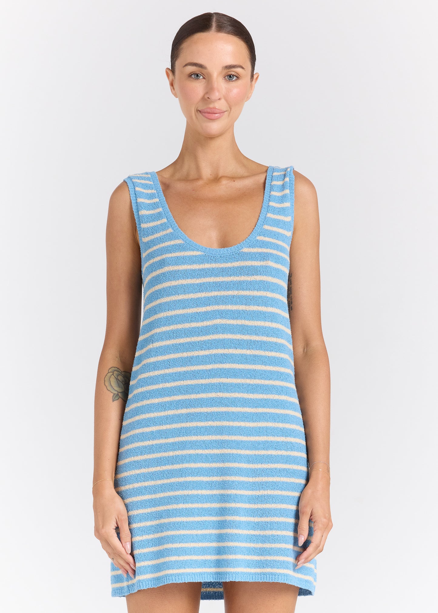 Surfside U Knit Dress - Sky
