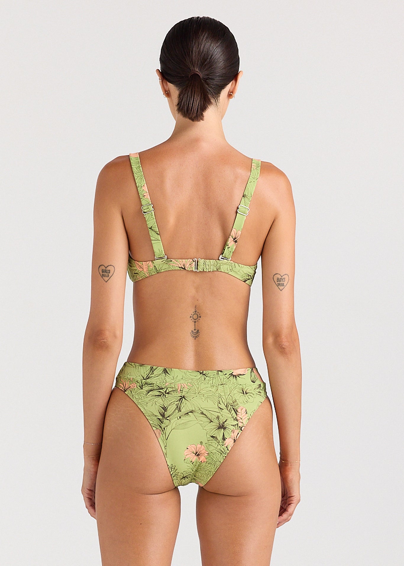Tropico High Cut Band Bikini Bottom - Margarita
