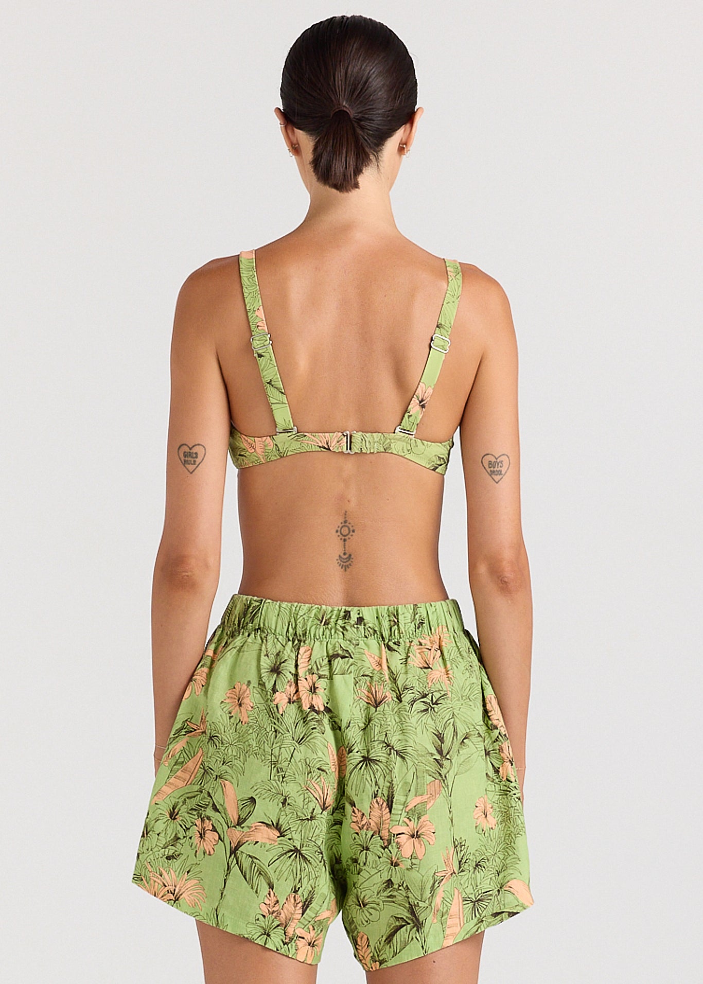 Tropico 100% Linen Slit Short - Margarita