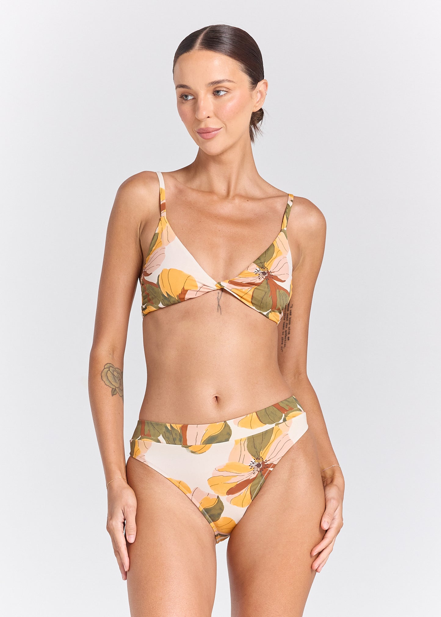 Tropics Cabana Bikini Bottom - Marigold