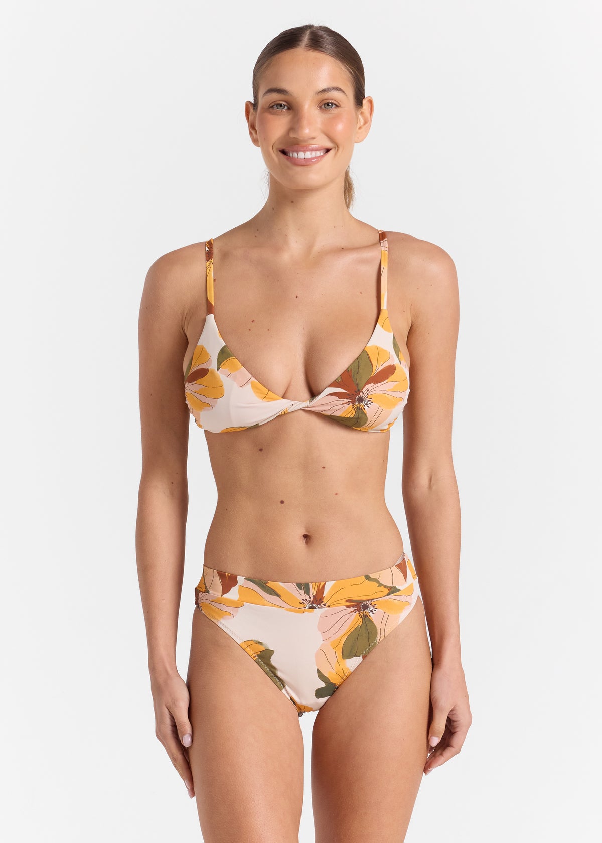 Tropics Tiki Bikini Top - Marigold