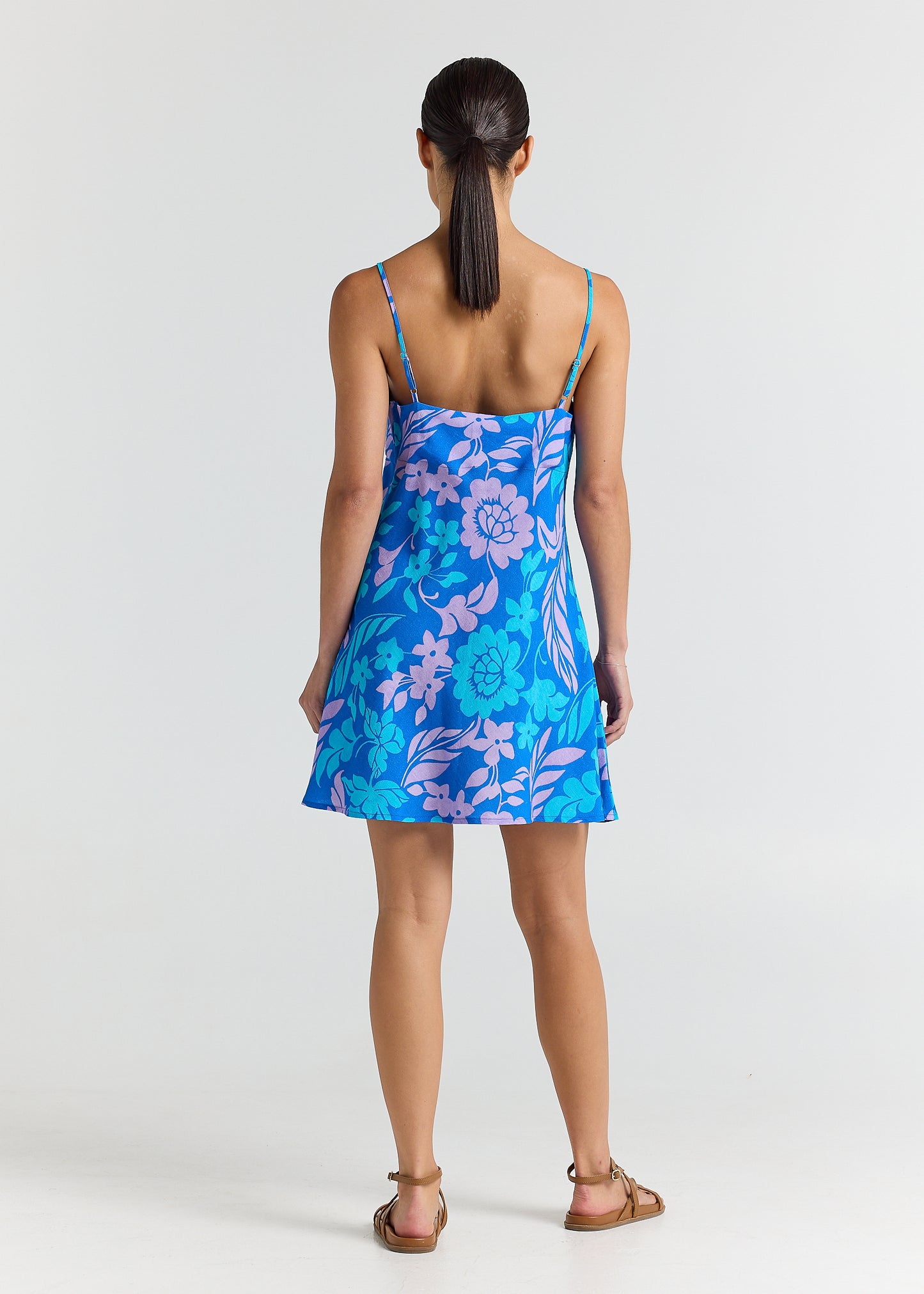 Vanuatu Slip Bias Dress - Ocean