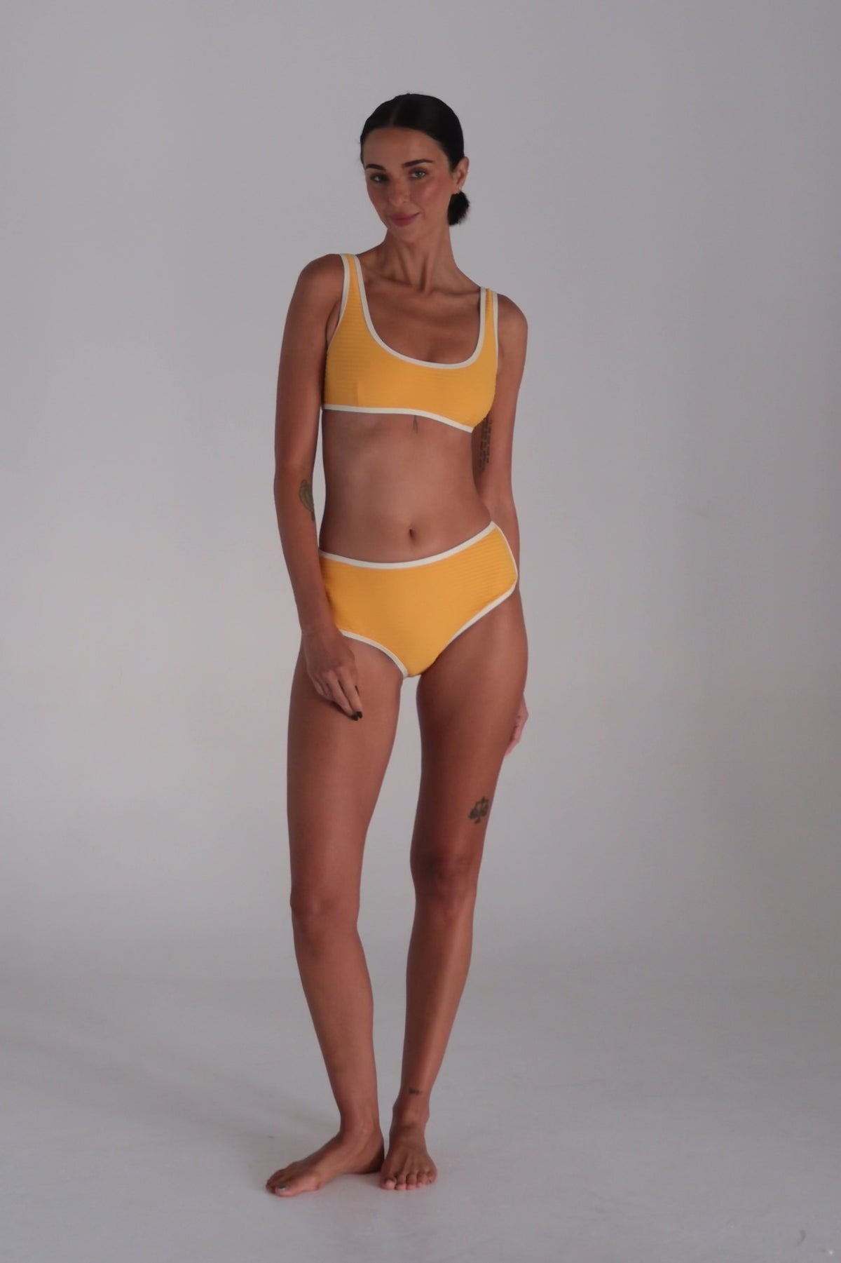 Poolside Crop Bikini Top - Sunshine