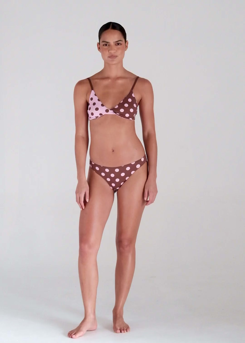 Seaside Tiki Bikini Top - Mauve