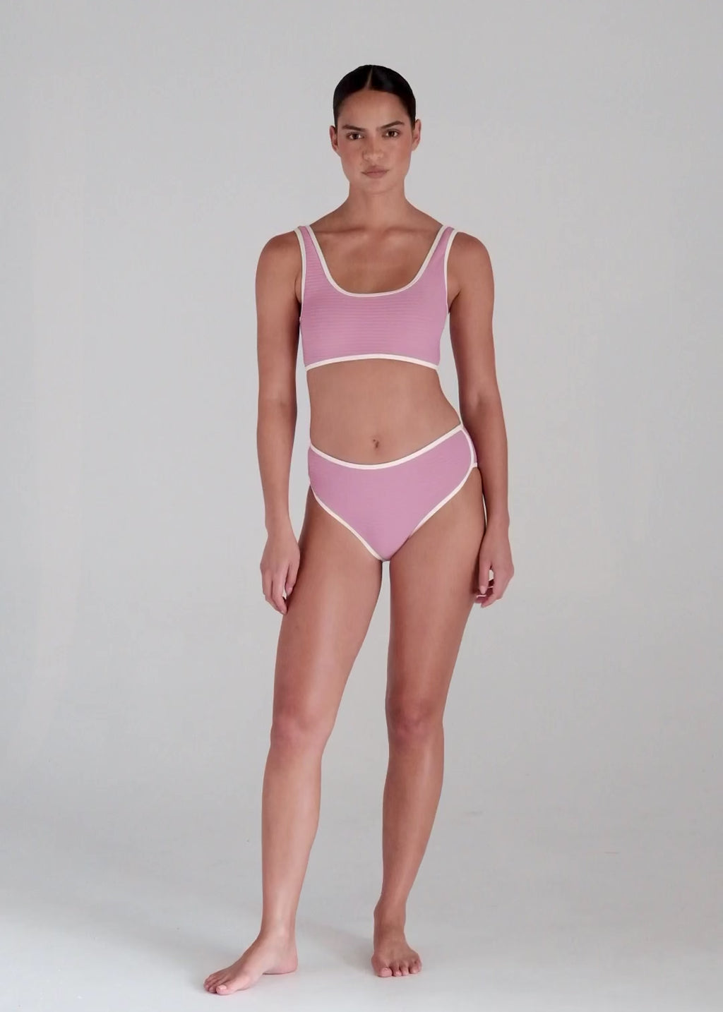 Poolside Surf Bikini Top - Mauve