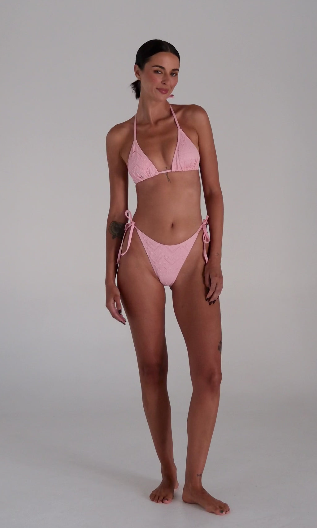 Sundream String Tie Bikini Top - Musk