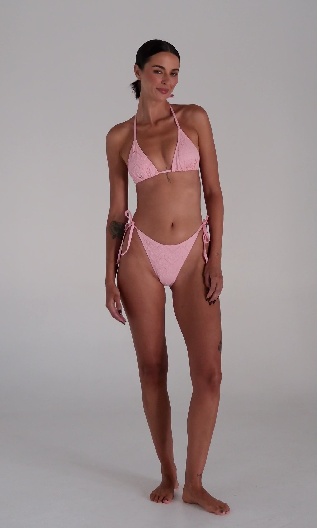 Sundream String Tie Bikini Top - Musk