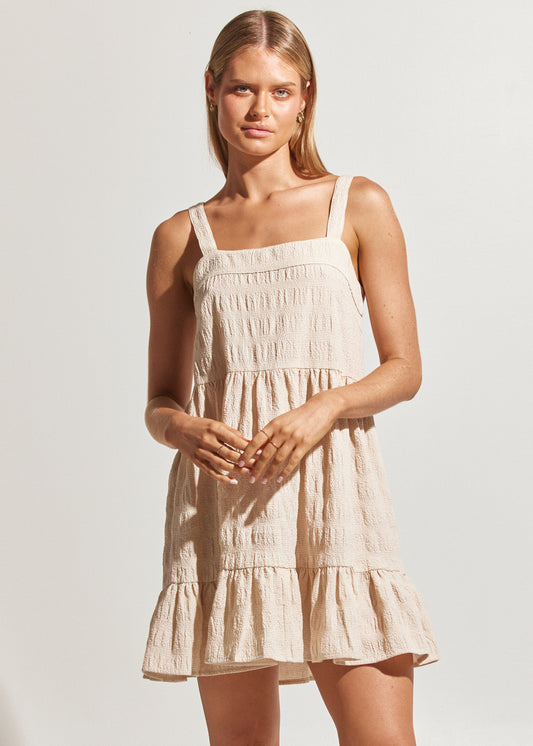 Mojito Slip Tiered Dress - Coconut